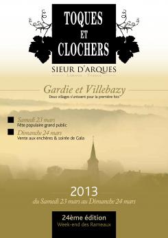 Flyer, tickets # 127547 for Poster for the 24th Edition of Toques et Clochers - International Event in the world of wine and gastronomy. contest