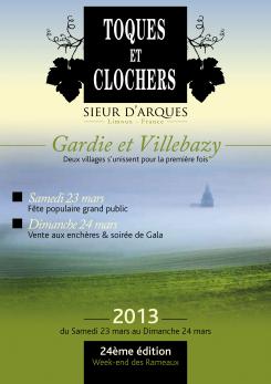 Flyer, tickets # 131069 for Poster for the 24th Edition of Toques et Clochers - International Event in the world of wine and gastronomy. contest