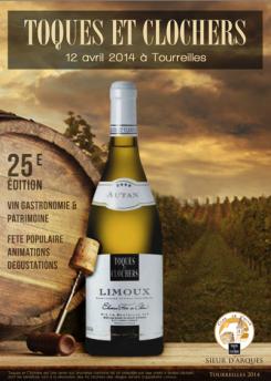 Flyer, tickets # 213839 for Poster  for the 25th edition of Toques and Clochers - International event in the world of wine and gastronomy contest