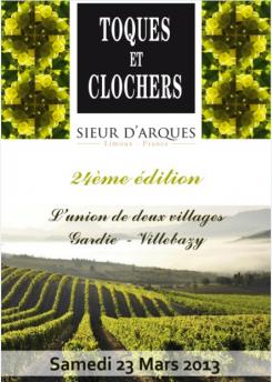 Flyer, tickets # 134004 for Poster for the 24th Edition of Toques et Clochers - International Event in the world of wine and gastronomy. contest