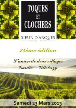 Flyer, tickets # 134005 for Poster for the 24th Edition of Toques et Clochers - International Event in the world of wine and gastronomy. contest
