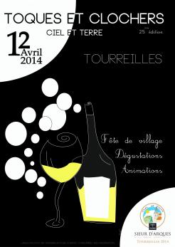 Flyer, tickets # 215083 for Poster  for the 25th edition of Toques and Clochers - International event in the world of wine and gastronomy contest