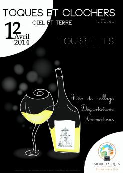 Flyer, tickets # 215081 for Poster  for the 25th edition of Toques and Clochers - International event in the world of wine and gastronomy contest