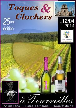 Flyer, tickets # 214184 for Poster  for the 25th edition of Toques and Clochers - International event in the world of wine and gastronomy contest