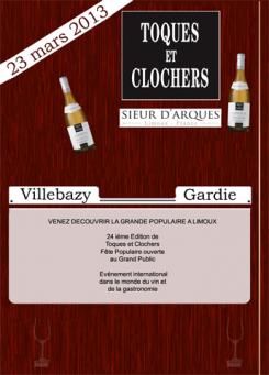 Flyer, tickets # 132123 for Poster for the 24th Edition of Toques et Clochers - International Event in the world of wine and gastronomy. contest