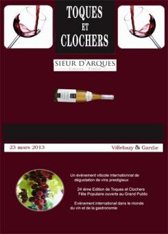 Flyer, tickets # 132435 for Poster for the 24th Edition of Toques et Clochers - International Event in the world of wine and gastronomy. contest