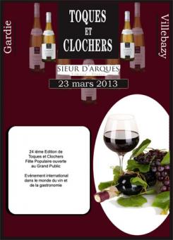 Flyer, tickets # 132440 for Poster for the 24th Edition of Toques et Clochers - International Event in the world of wine and gastronomy. contest