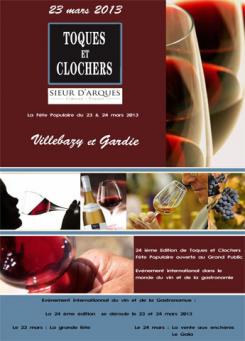 Flyer, tickets # 133344 for Poster for the 24th Edition of Toques et Clochers - International Event in the world of wine and gastronomy. contest