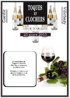 Flyer, tickets # 131754 for Poster for the 24th Edition of Toques et Clochers - International Event in the world of wine and gastronomy. contest