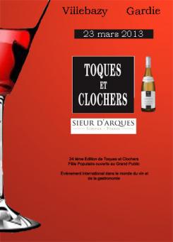 Flyer, tickets # 133164 for Poster for the 24th Edition of Toques et Clochers - International Event in the world of wine and gastronomy. contest