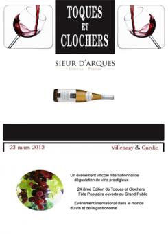 Flyer, tickets # 132197 for Poster for the 24th Edition of Toques et Clochers - International Event in the world of wine and gastronomy. contest