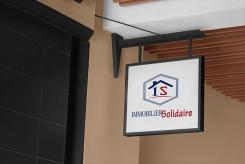 Logo design # 1168715 for Logo for  Immobilier Solidaire    The real estate agency that supports those who need it contest