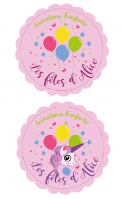 Logo design # 608889 for LES FETES D'ALICE - kids animation :-) contest