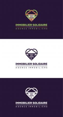 Logo design # 1170223 for Logo for  Immobilier Solidaire    The real estate agency that supports those who need it contest