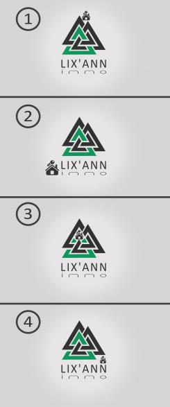 Logo design # 696188 for Lix'Ann immo : real estate agency online within Bordeaux contest
