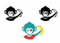 Logo design # 512427 for LOGO of a MONKEY who proudly holds a BANANA contest