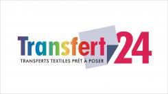 Logo design # 1160882 for creation of a logo for a textile transfer manufacturer TRANSFERT24 contest