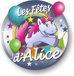 Logo design # 606438 for LES FETES D'ALICE - kids animation :-) contest