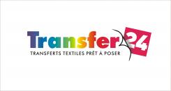 Logo design # 1159793 for creation of a logo for a textile transfer manufacturer TRANSFERT24 contest