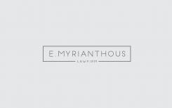 Logo design # 829621 for E Myrianthous Law Firm  contest
