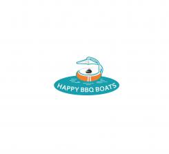 Logo design # 1049270 for Design an original logo for our new BBQ Donuts firm Happy BBQ Boats contest
