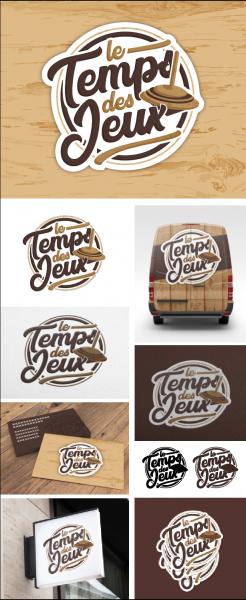 Logo design # 986641 for Creation of a logo for a family business animation and rental of traditional wooden games contest
