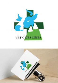 Logo design # 1105516 for Logo for a veterinary practice specialized in large animals in the french Alps contest
