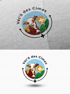 Logo design # 1106306 for Logo for a veterinary practice specialized in large animals in the french Alps contest
