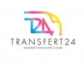 Logo design # 1160221 for creation of a logo for a textile transfer manufacturer TRANSFERT24 contest