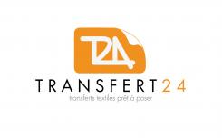 Logo design # 1160124 for creation of a logo for a textile transfer manufacturer TRANSFERT24 contest