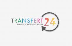 Logo design # 1161444 for creation of a logo for a textile transfer manufacturer TRANSFERT24 contest