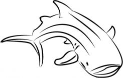 Logo design # 605783 for silhouette drawing of a whale shark contest