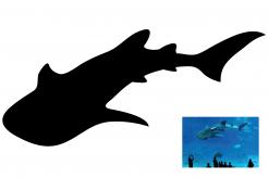 Designs by crealogo88 - silhouette drawing of a whale shark
