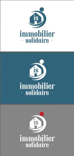 Logo design # 1167122 for Logo for  Immobilier Solidaire    The real estate agency that supports those who need it contest