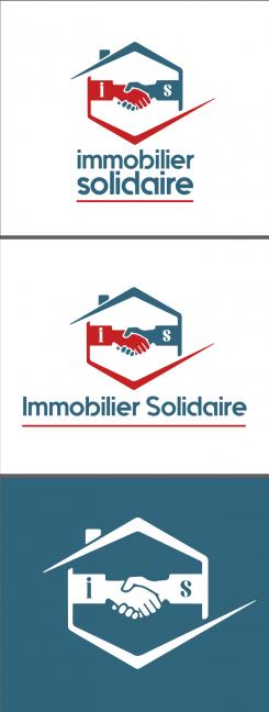 Logo design # 1169383 for Logo for  Immobilier Solidaire    The real estate agency that supports those who need it contest