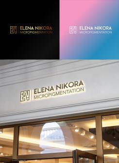 Logo # 1038720 voor Create a new aesthetic logo for Elena Nikora  micro pigmentation specialist wedstrijd