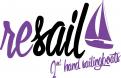 Logo design # 585291 for Logo for RESAIL. A company active in 2e hand sailingboats in Europe. contest