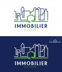 Logo design # 1167145 for Logo for  Immobilier Solidaire    The real estate agency that supports those who need it contest