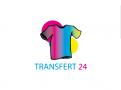 Logo design # 1159826 for creation of a logo for a textile transfer manufacturer TRANSFERT24 contest