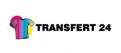 Logo design # 1159849 for creation of a logo for a textile transfer manufacturer TRANSFERT24 contest