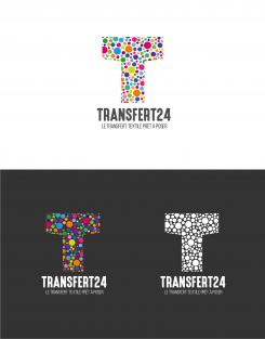 Logo design # 1161415 for creation of a logo for a textile transfer manufacturer TRANSFERT24 contest