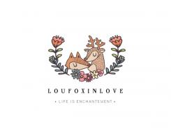 Logo design # 843605 for logo for our inspiration webzine : Loufox in Love contest