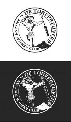 Logo design # 999732 for Logo Illustration for t shirts of Belgian whiskyclub  De Turfpreuvers’ contest