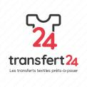 Logo design # 1162360 for creation of a logo for a textile transfer manufacturer TRANSFERT24 contest