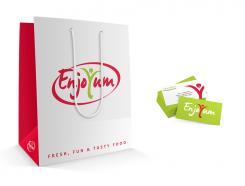 Logo # 341413 voor Logo Enjoyum. A fun, innovate and tasty food company. wedstrijd
