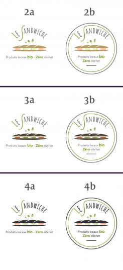 Logo design # 993535 for Logo Sandwicherie bio   local products   zero waste contest