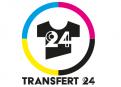 Logo design # 1161619 for creation of a logo for a textile transfer manufacturer TRANSFERT24 contest