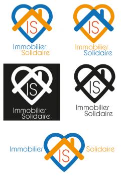 Logo design # 1169597 for Logo for  Immobilier Solidaire    The real estate agency that supports those who need it contest