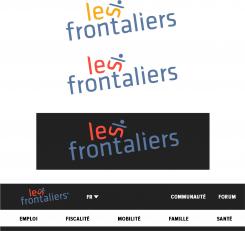 Logo design # 893322 for We want to make the graphic redesign of our logo, lesfrontaliers.lu contest