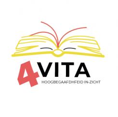 Logo # 1213134 voor 4Vita begeleidt hoogbegaafde kinderen  hun ouders en scholen wedstrijd